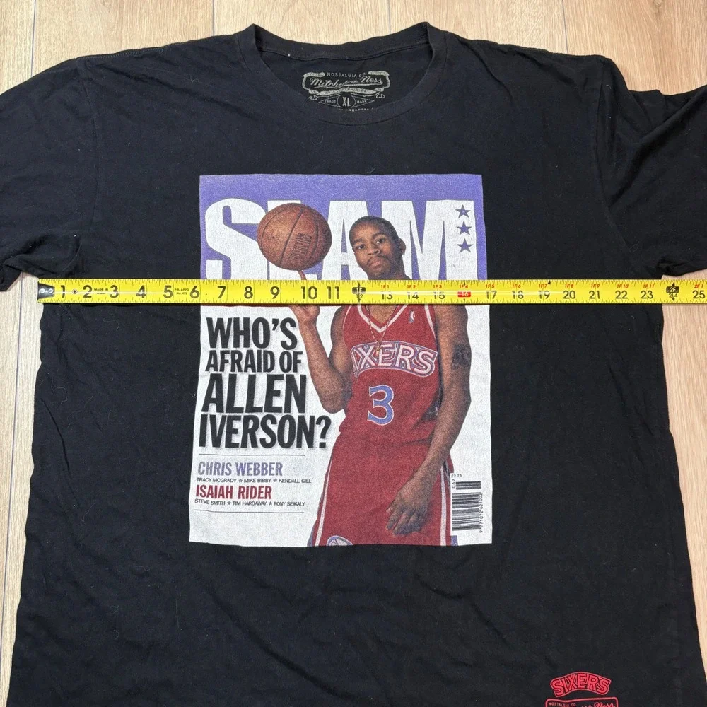 Mitchell & Ness x SLAM Allen Iverson Philadelphia 76ers Magazine Cover Tee XL